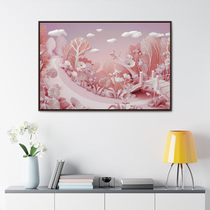 Whimsical Dawn Garden - Gallery Canvas Wraps, Horizontal Frame