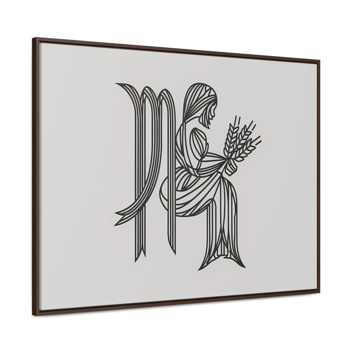 Virgo Lines - Gallery Canvas Wraps, Horizontal Frame