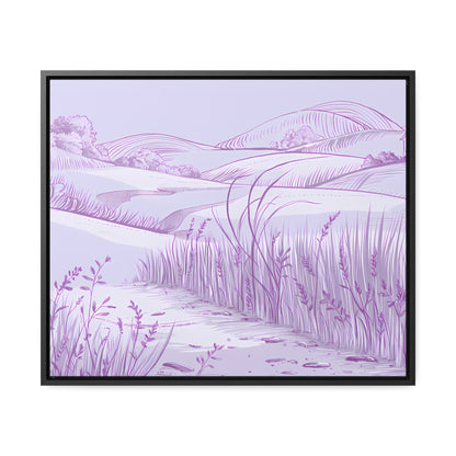 Whispers of the Lavender Hills - Gallery Canvas Wraps, Horizontal Frame