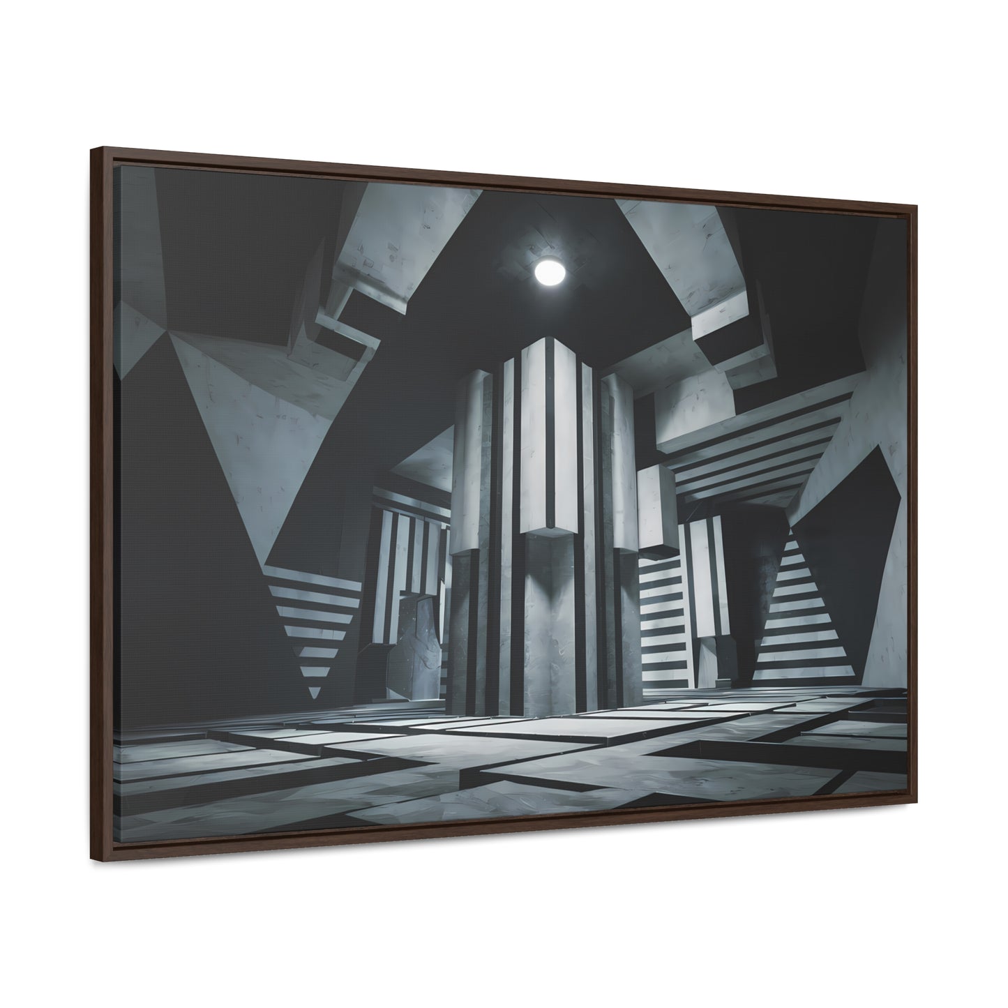 The Geometry of Shadows - Gallery Canvas Wraps, Horizontal Frame