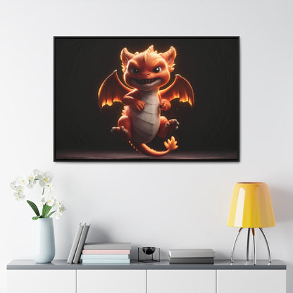 Fiery Mischief - Gallery Canvas Wraps, Horizontal Frame