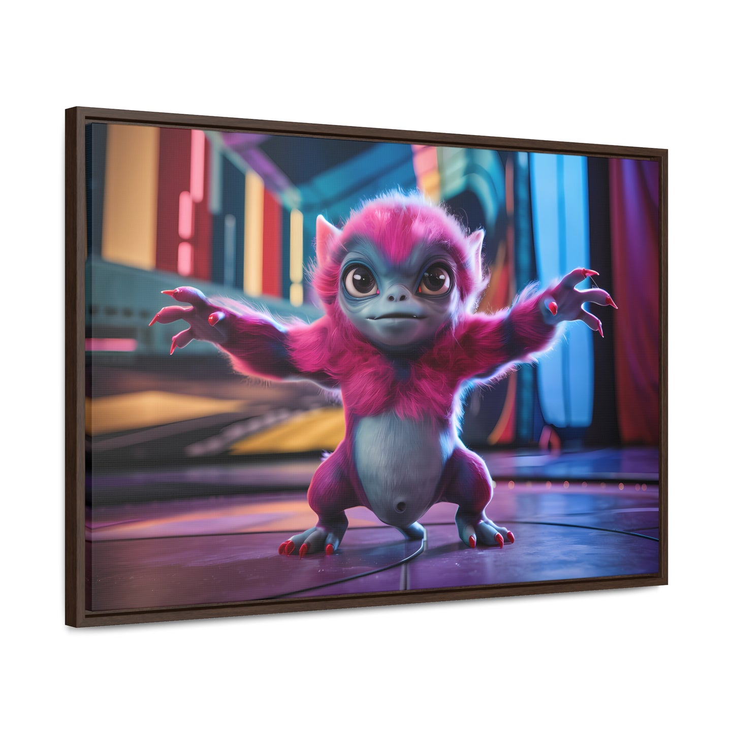 Cosmic Critter on the Dance Floor - Gallery Canvas Wraps, Horizontal Frame