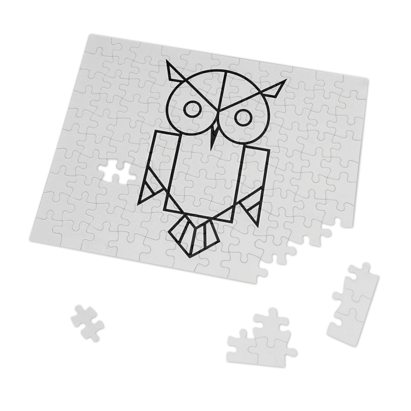 Geometric Owl Puzzle - Jigsaw Puzzle (30, 110, 252, 500,1000-Piece)