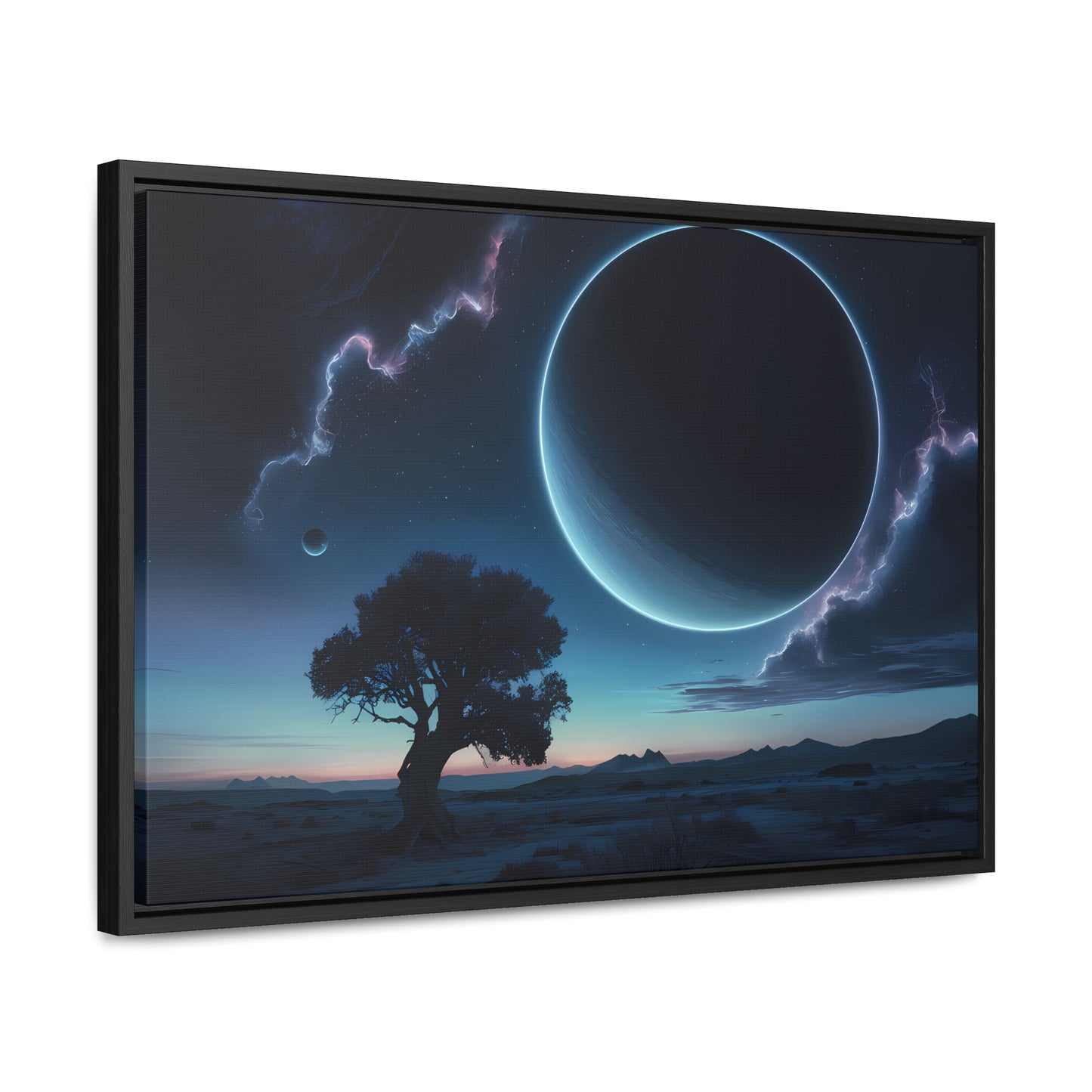 Eclipse of the Silent Horizon - Gallery Canvas Wraps, Horizontal Frame