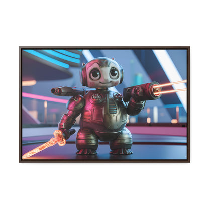 Galactic Guardian Bot - Gallery Canvas Wraps, Horizontal Frame