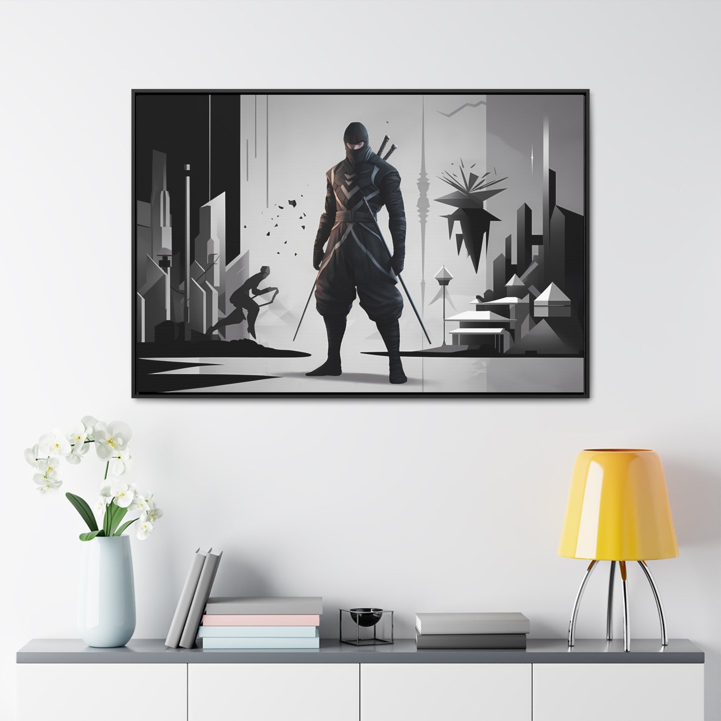 Shadowblade: The Silent Protector - Gallery Canvas Wraps, Horizontal Frame