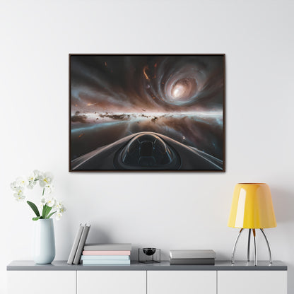 Journey Through the Celestial Abyss - Gallery Canvas Wraps, Horizontal Frame