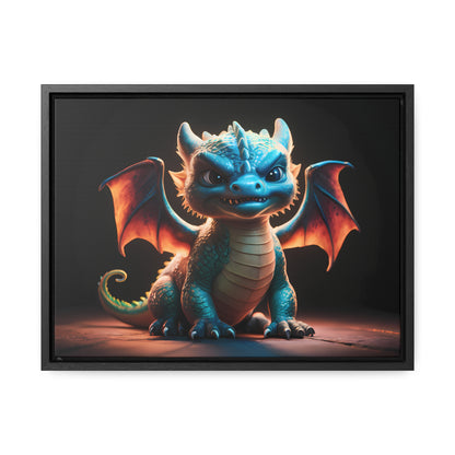 Fierce Baby Dragon Guardian - Gallery Canvas Wraps, Horizontal Frame