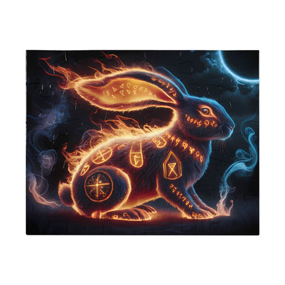 Runes of the Fire Hare - Jigsaw Puzzle (30, 110, 252, 500,1000-Piece)