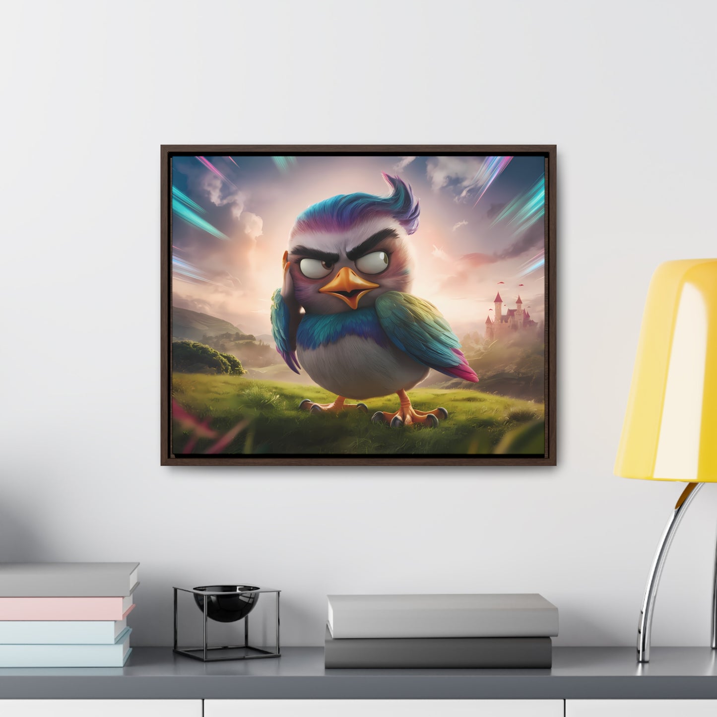 Feathered Fury: The Guardian of the Sky - Gallery Canvas Wraps, Horizontal Frame