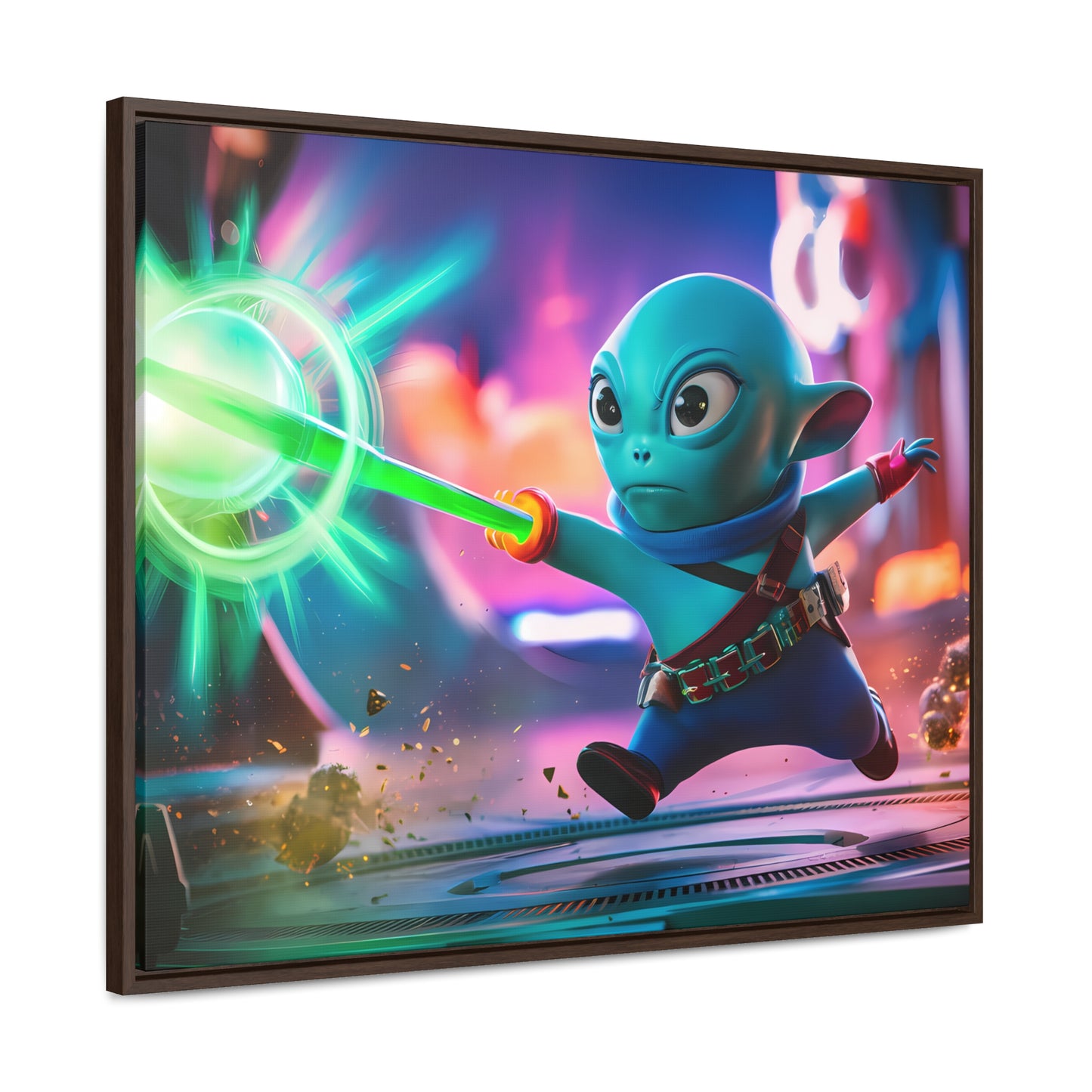 Galactic Defender - Gallery Canvas Wraps, Horizontal Frame