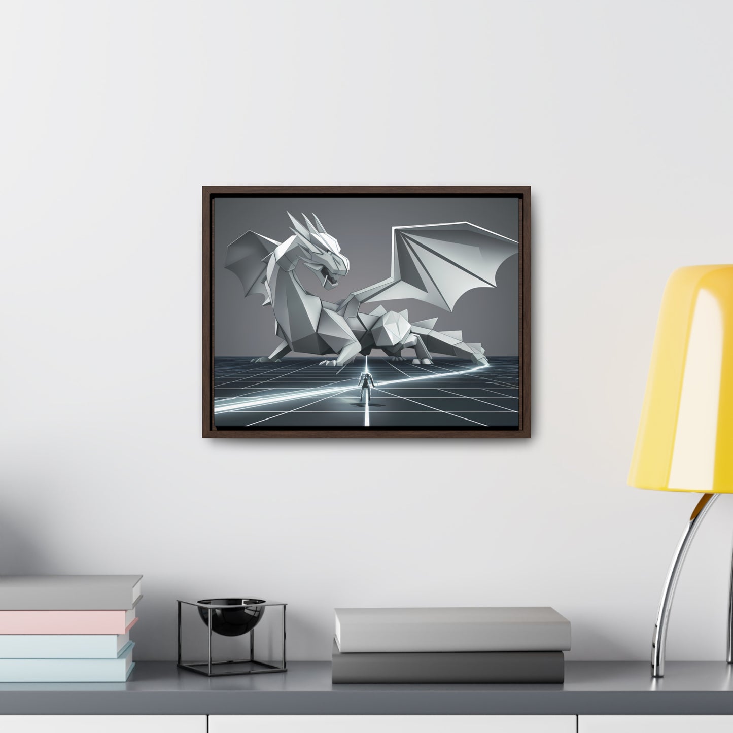 Confrontation in the Digital Realm - Gallery Canvas Wraps, Horizontal Frame