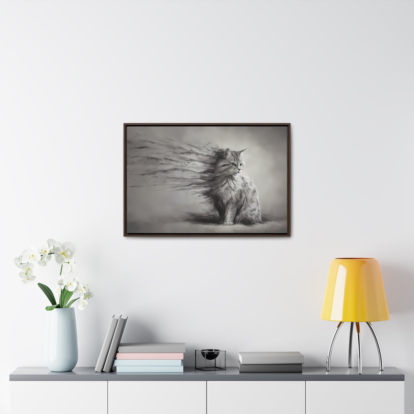 Ephemeral Whiskers - Gallery Canvas Wraps, Horizontal Frame