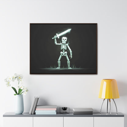 Rise of the Skeleton Warrior - Gallery Canvas Wraps, Horizontal Frame