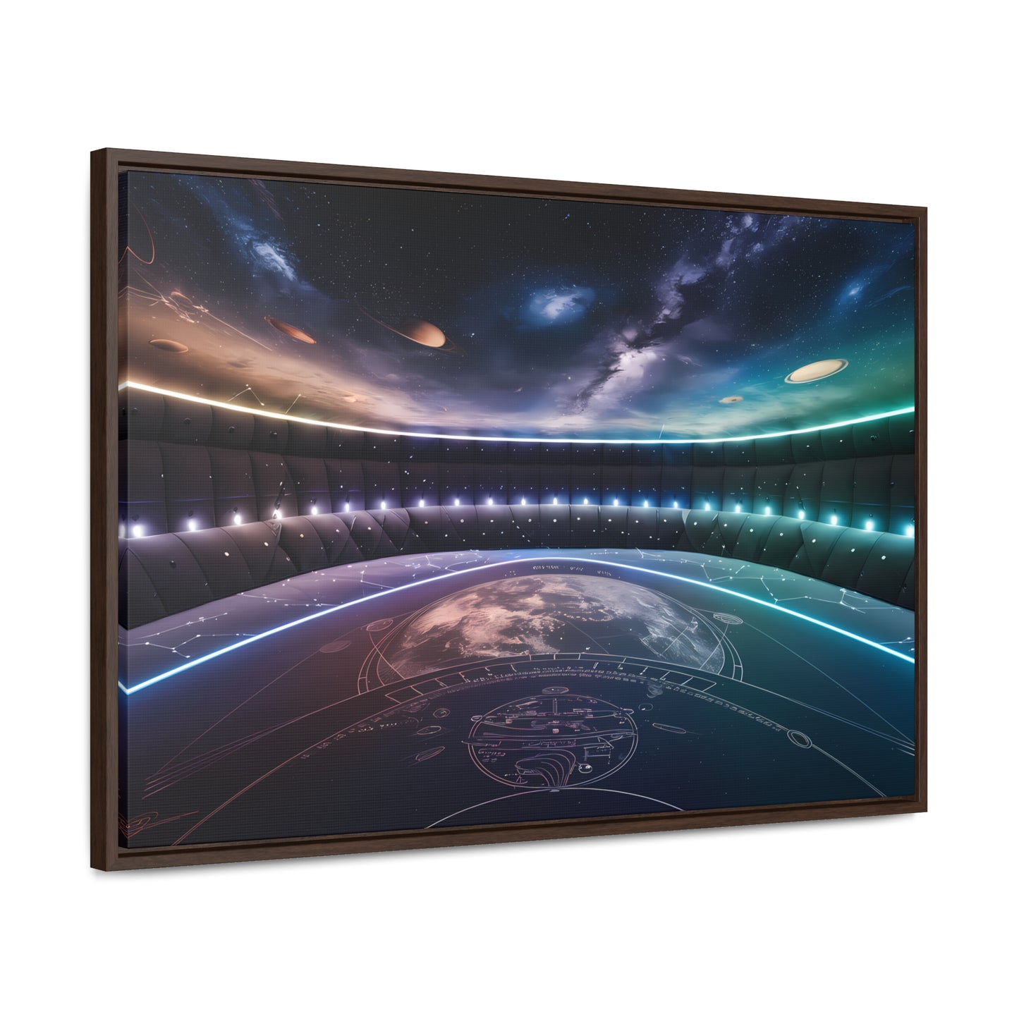 Stellar Observatory Nexus - Gallery Canvas Wraps, Horizontal Frame