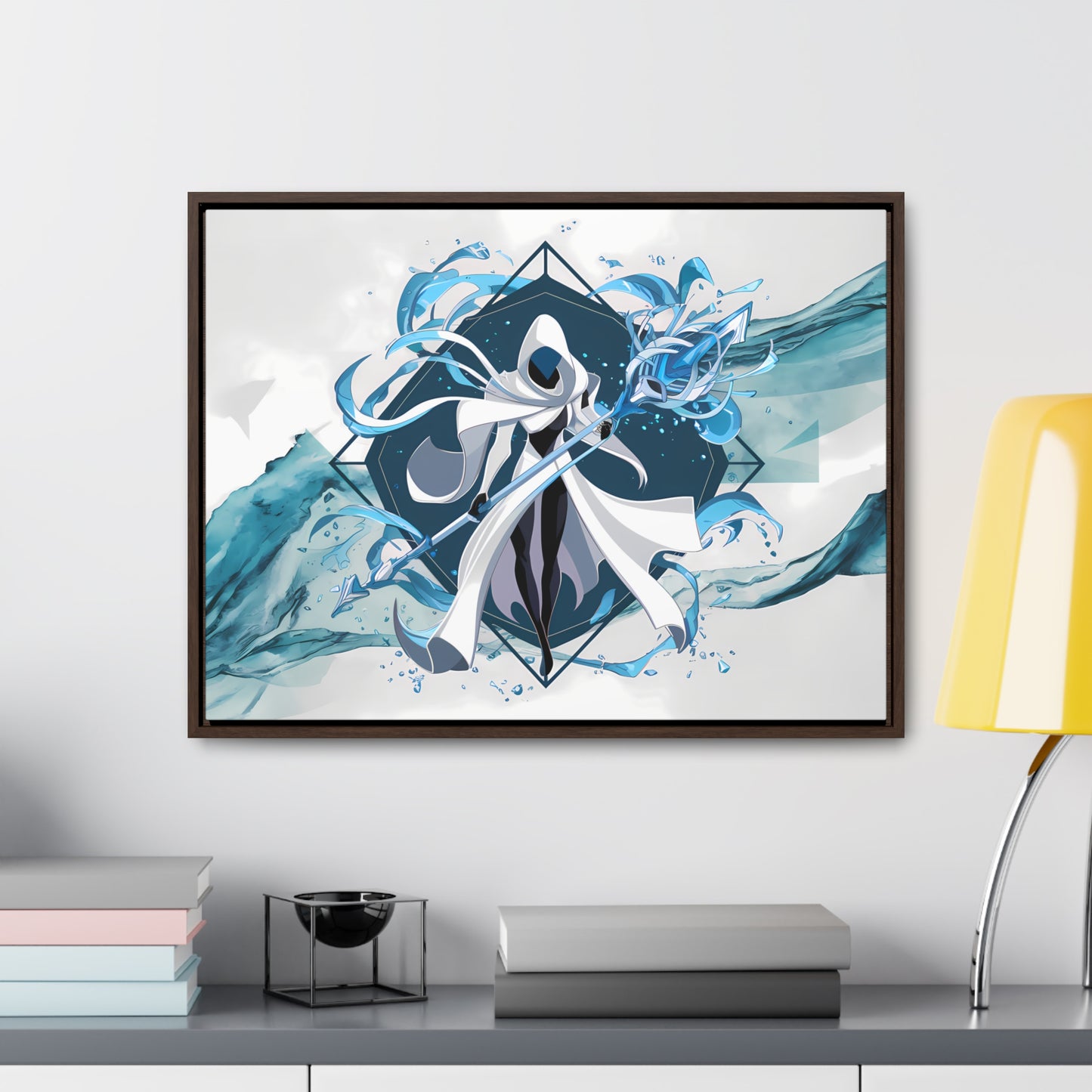 Ethereal Sentinel of the Tides - Gallery Canvas Wraps, Horizontal Frame