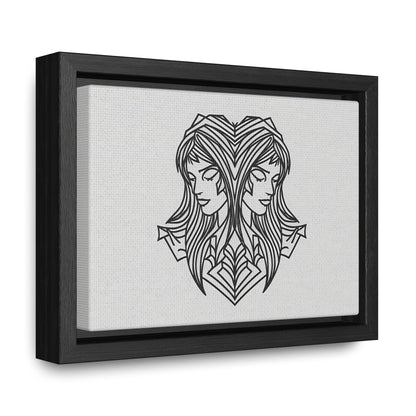 Dual Reflections - Gallery Canvas Wraps, Horizontal Frame