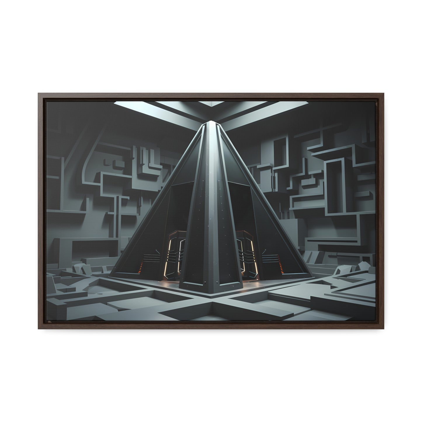 Sanctum of the Obsidian Pyramid - Gallery Canvas Wraps, Horizontal Frame