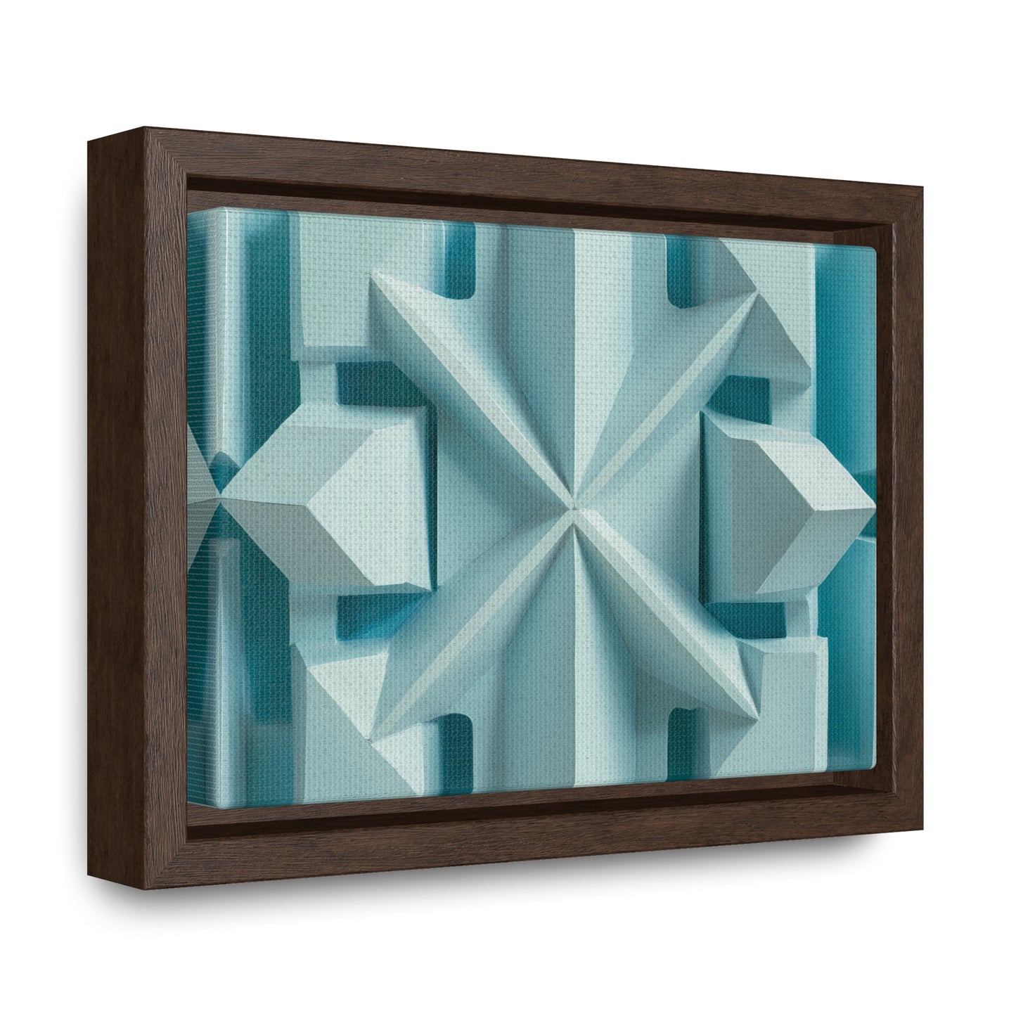 Fractal Symmetry in Ice - Gallery Canvas Wraps, Horizontal Frame