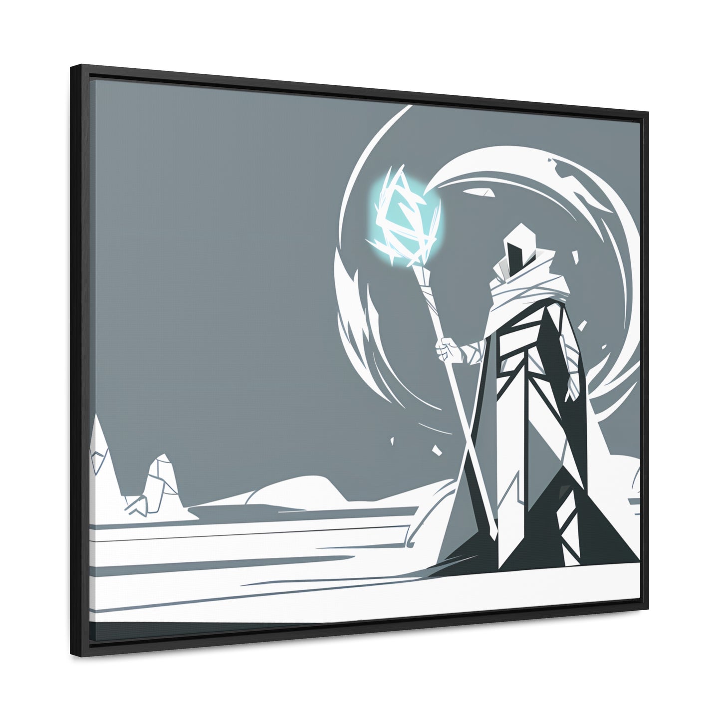 Mage of the Frozen Wastes - Gallery Canvas Wraps, Horizontal Frame