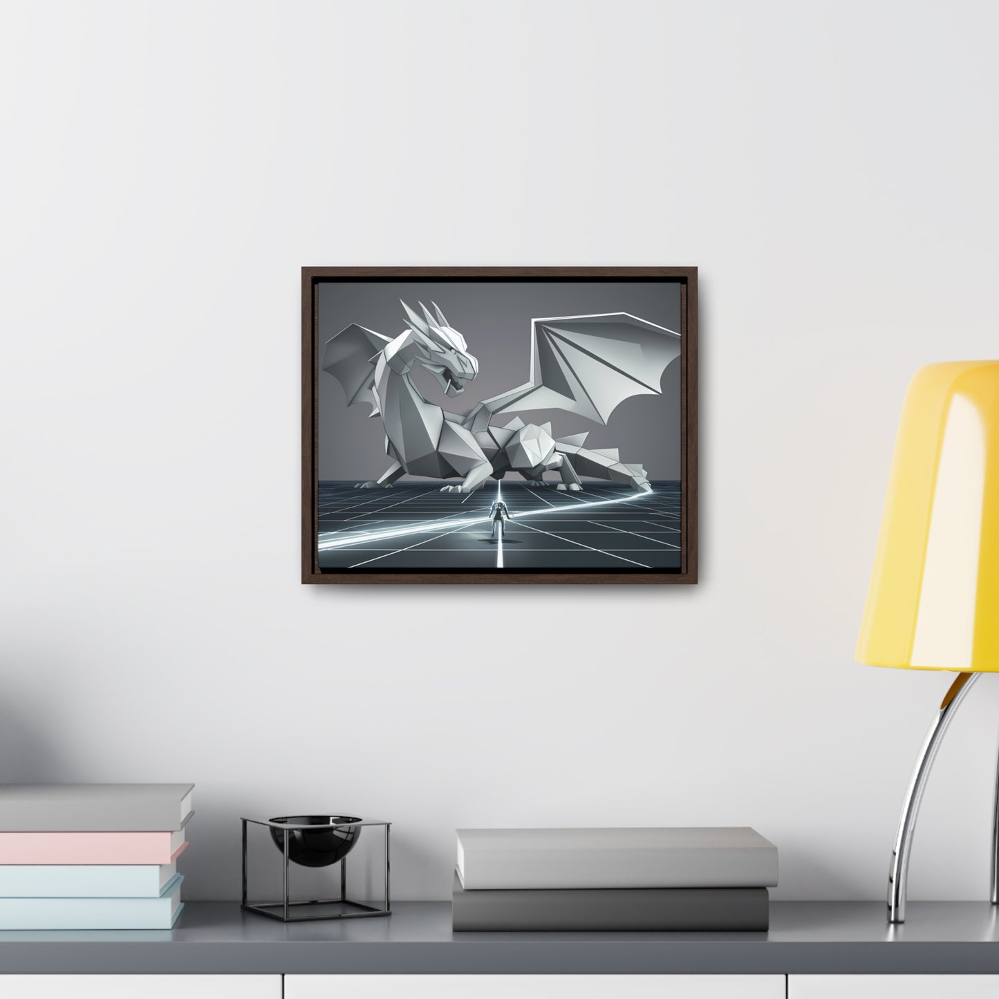 Confrontation in the Digital Realm - Gallery Canvas Wraps, Horizontal Frame