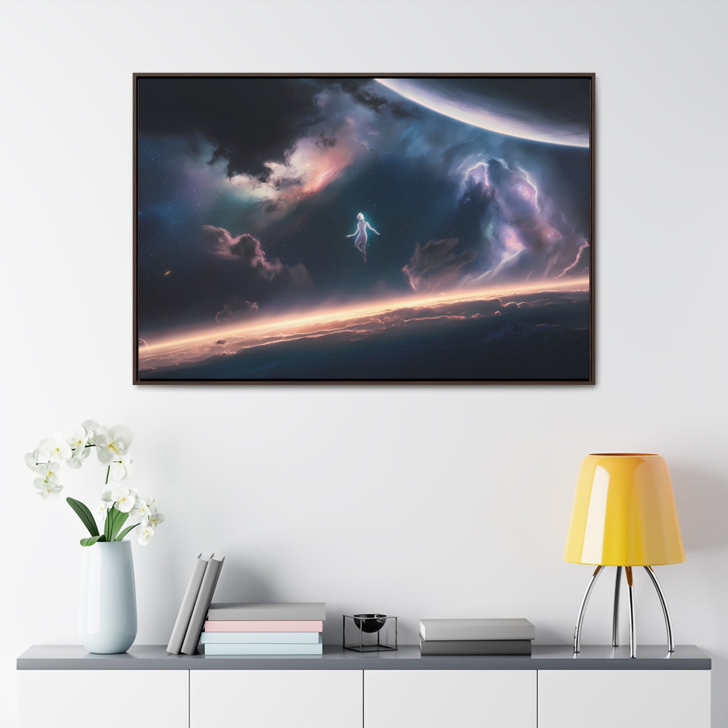 Ascension Beyond the Horizon - Gallery Canvas Wraps, Horizontal Frame