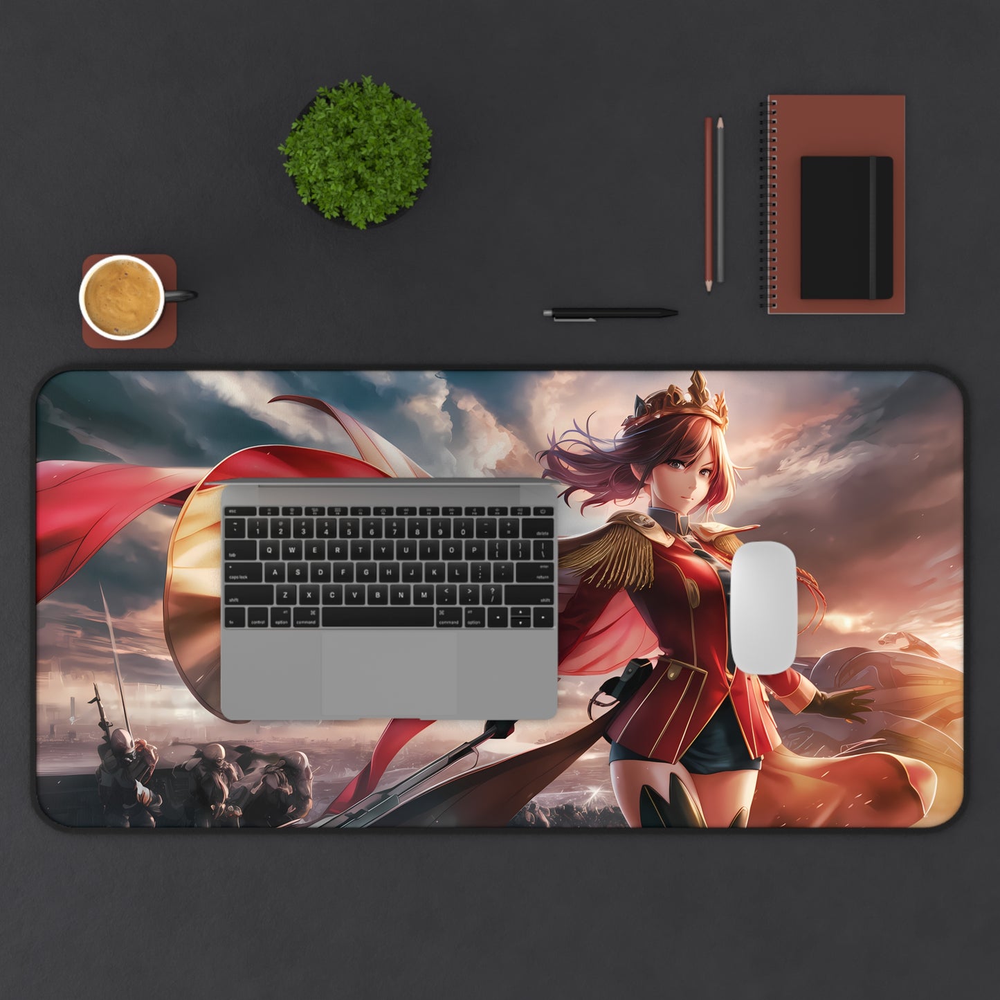 Triumphant Commander at Dawn - Desk Mat