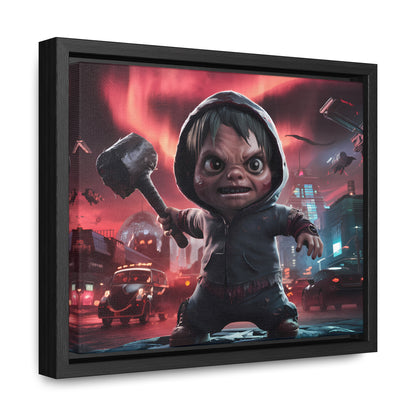 "Revenge of the Tiny Titan" - Gallery Canvas Wraps, Horizontal Frame