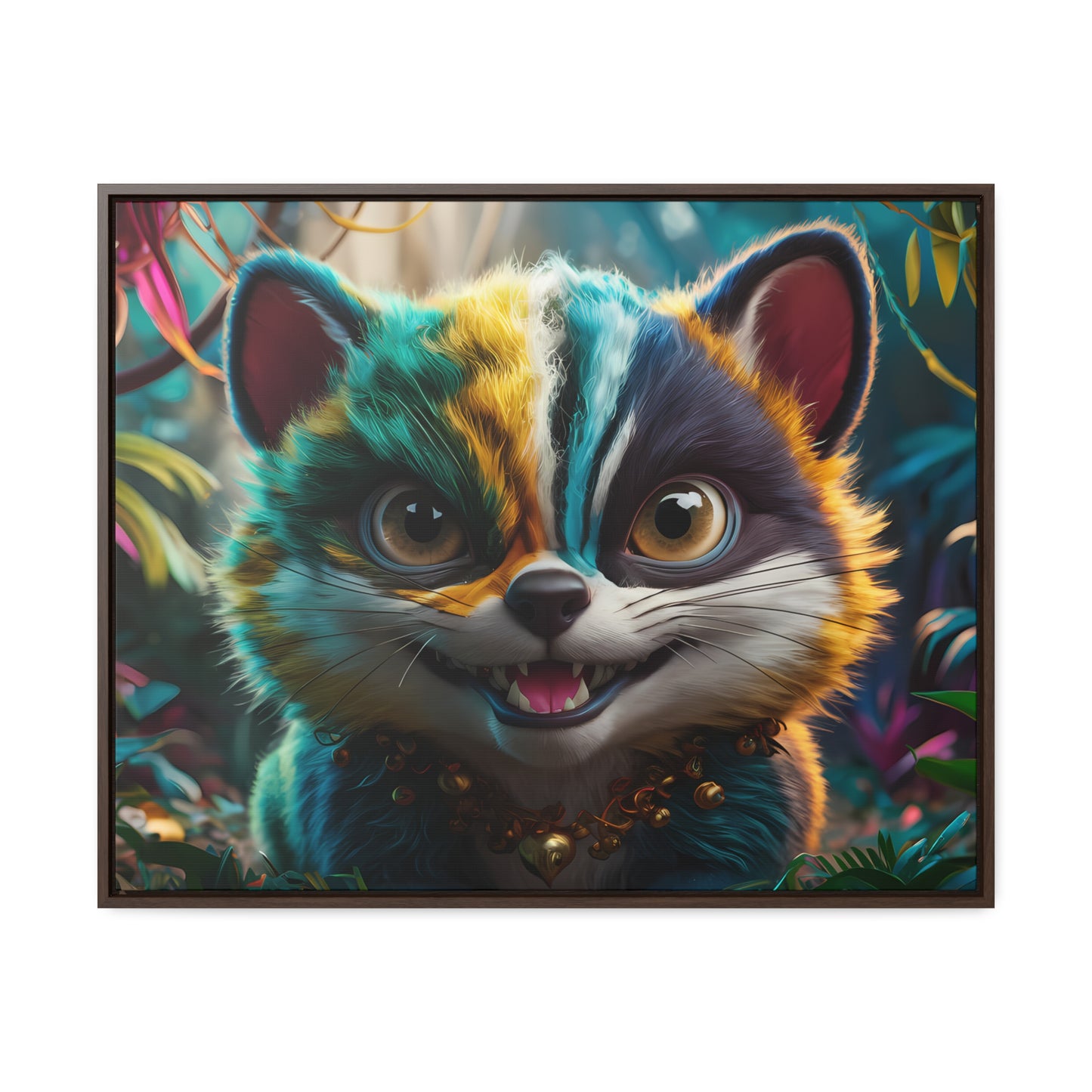 Jungle Mischief - Gallery Canvas Wraps, Horizontal Frame