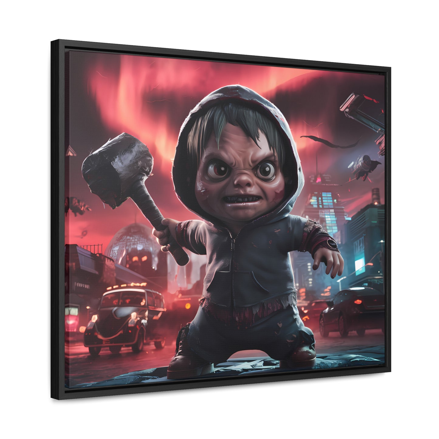 "Revenge of the Tiny Titan" - Gallery Canvas Wraps, Horizontal Frame