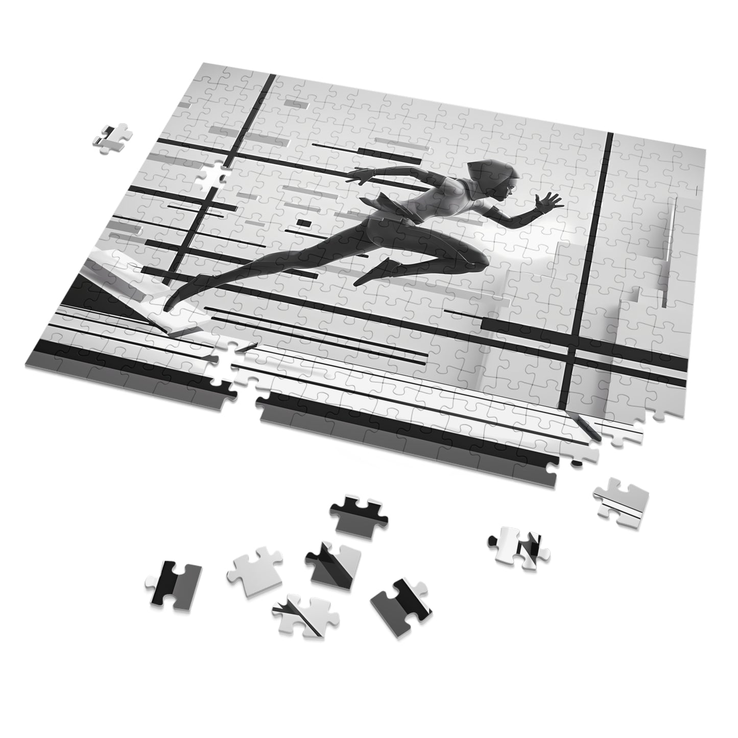 "Velocity in the Digital Realm" - Jigsaw Puzzle (30, 110, 252, 500,1000-Piece)