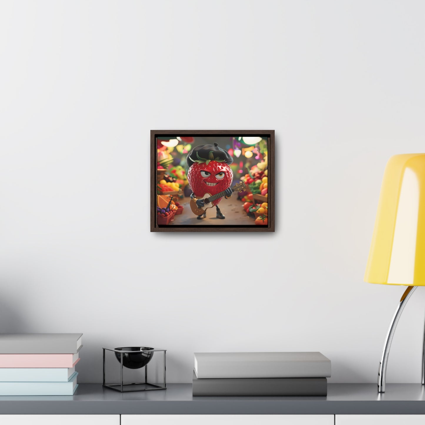 Strawberry Serenade in the Market - Gallery Canvas Wraps, Horizontal Frame