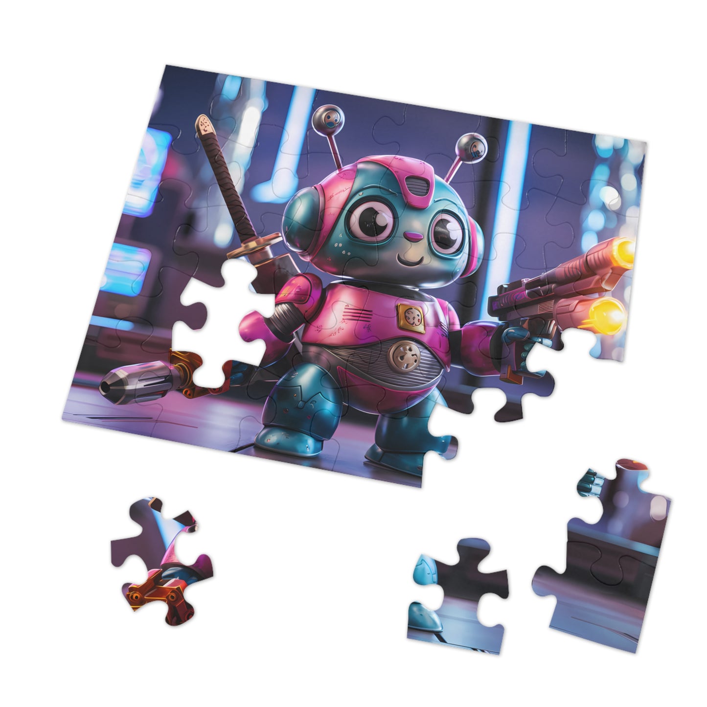 Robo Samurai Defender - Jigsaw Puzzle (30, 110, 252, 500,1000-Piece)