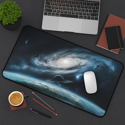 Outer Space viewing a Planet - Desk Mat