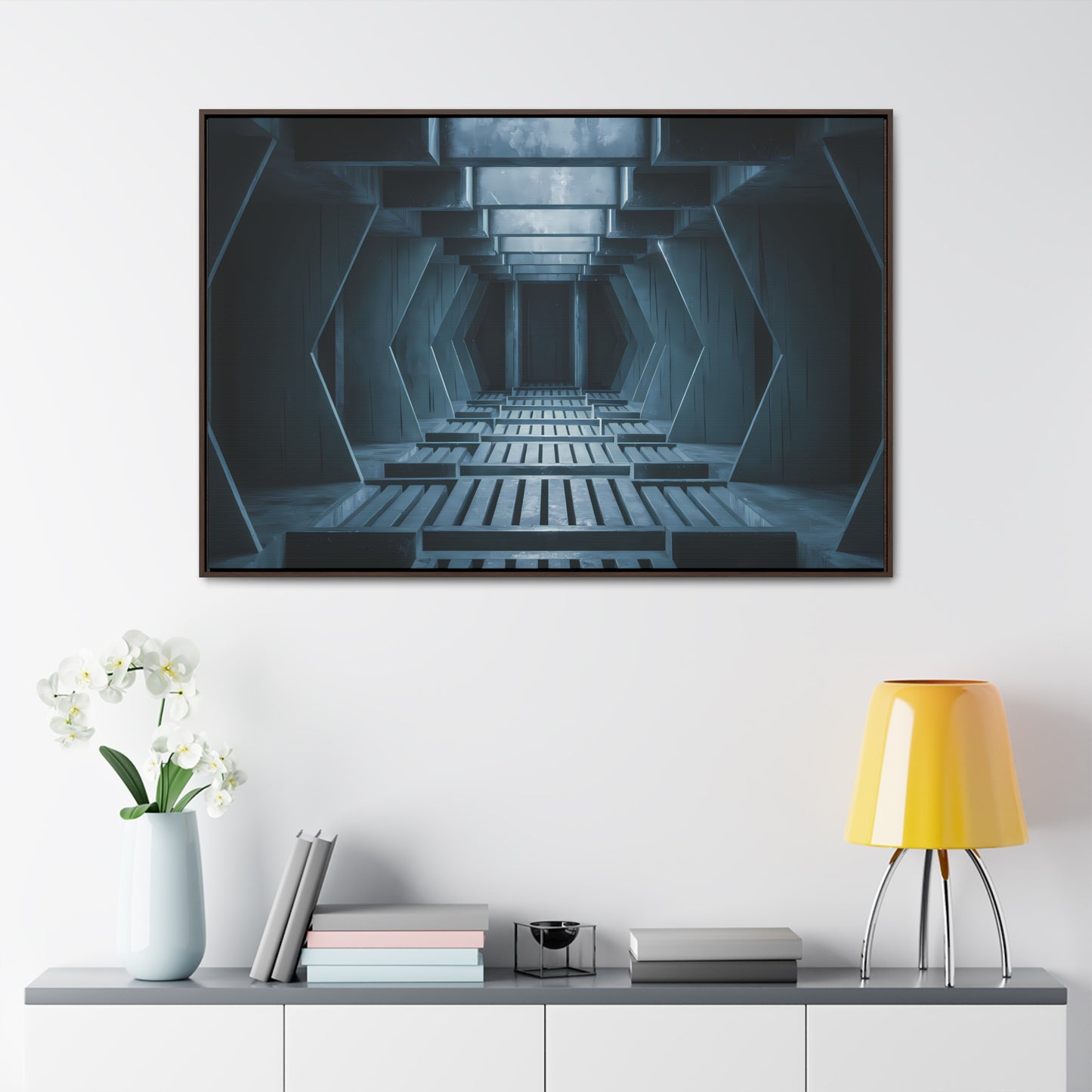 Echoes of the Forgotten Passage - Gallery Canvas Wraps, Horizontal Frame