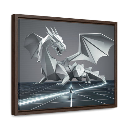 Confrontation in the Digital Realm - Gallery Canvas Wraps, Horizontal Frame