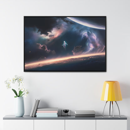 Ascension Beyond the Horizon - Gallery Canvas Wraps, Horizontal Frame