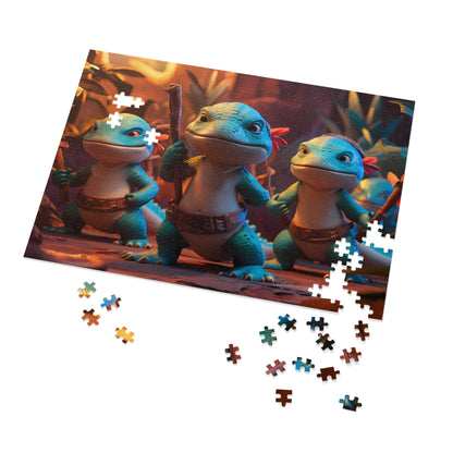 Lizard Warriors Unite - Jigsaw Puzzle (30, 110, 252, 500,1000-Piece)