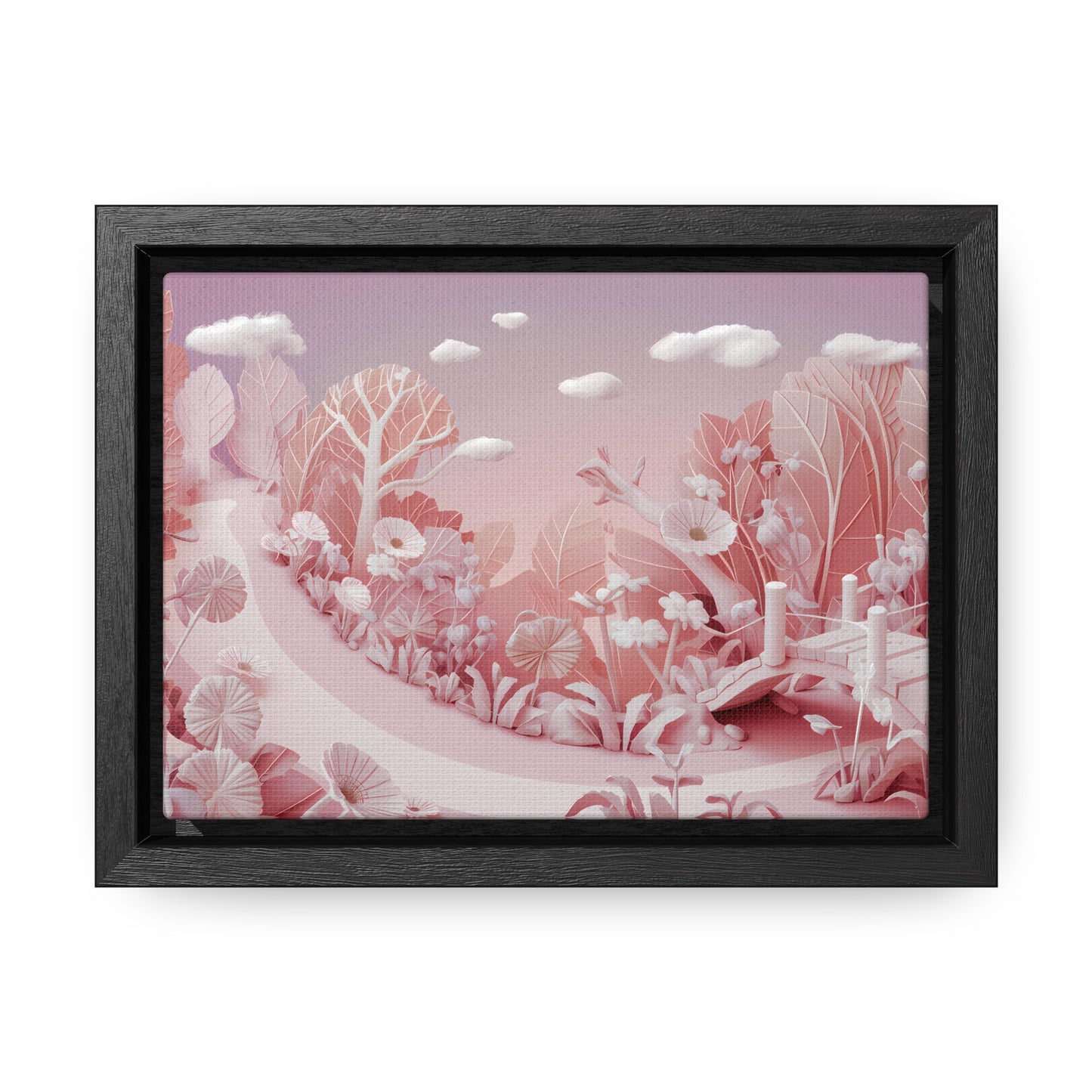 Whimsical Dawn Garden - Gallery Canvas Wraps, Horizontal Frame