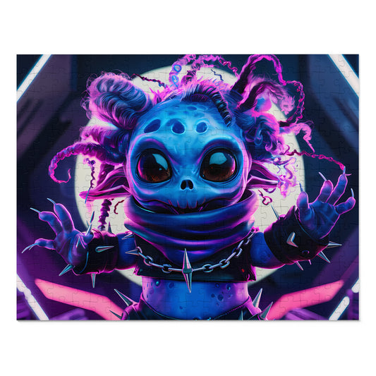 Neon Punk Alien Defender - Jigsaw Puzzle (30, 110, 252, 500,1000-Piece)