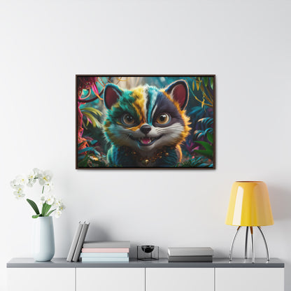 Jungle Mischief - Gallery Canvas Wraps, Horizontal Frame