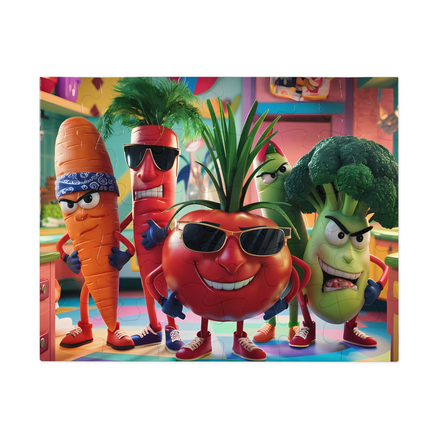 "Veggie Squad: Kitchen Warriors" - Jigsaw Puzzle (30, 110, 252, 500,1000-Piece)