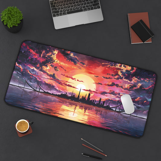 Anime Island City - Desk Mat