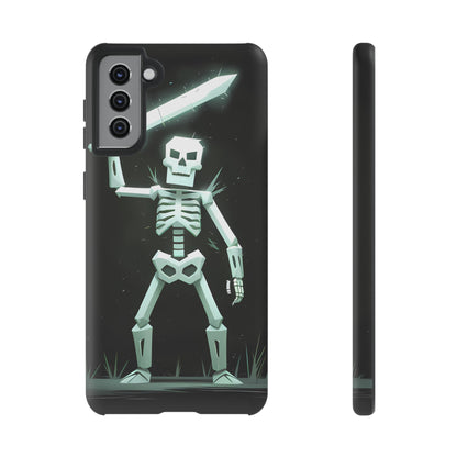 Geometric Skeleton Swordsman - Smartphone Tough Cases