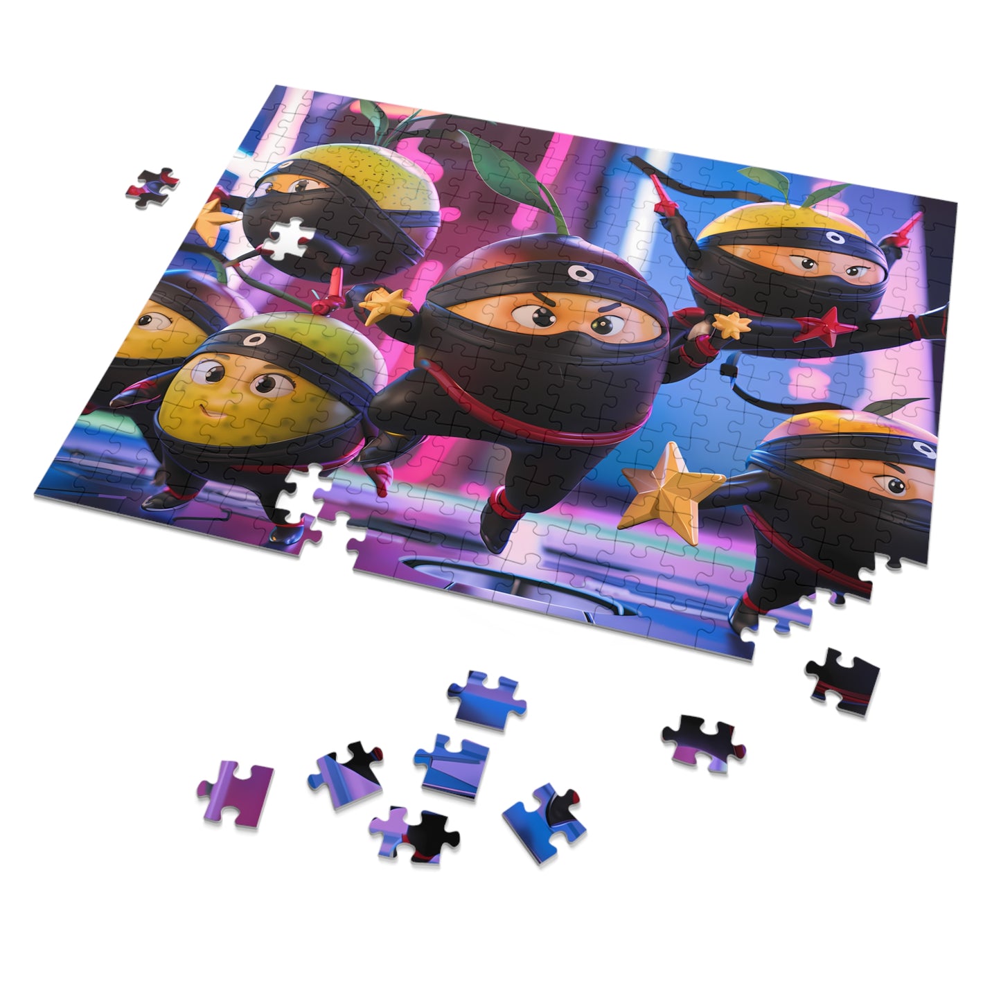 Fruity Ninja Warriors - Jigsaw Puzzle (30, 110, 252, 500,1000-Piece)