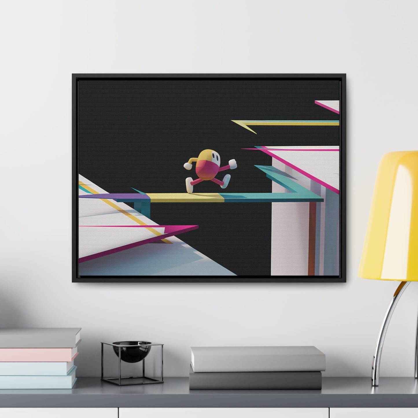 "Leaping Through Dimensions" - Gallery Canvas Wraps, Horizontal Frame