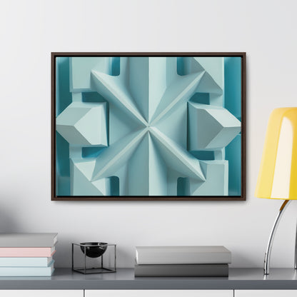 Fractal Symmetry in Ice - Gallery Canvas Wraps, Horizontal Frame