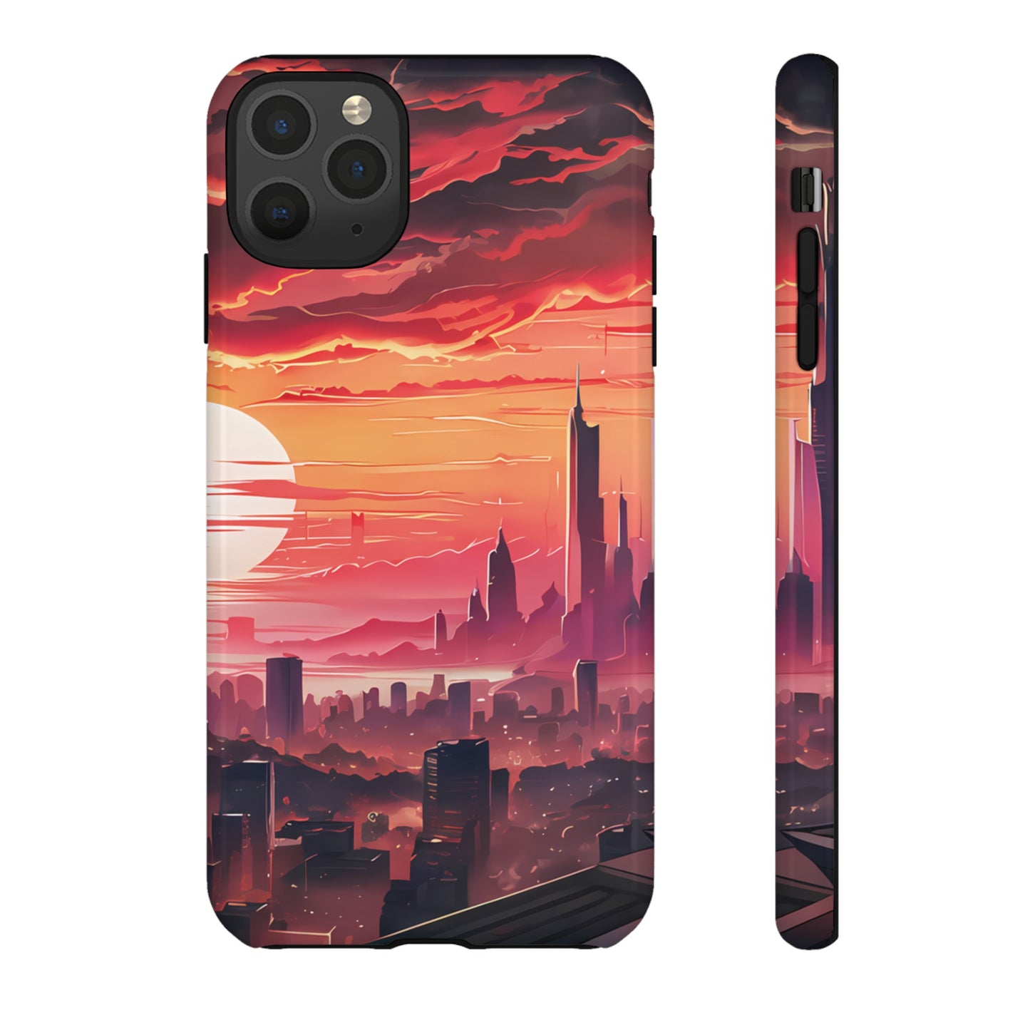 Anime City at Dawn - Smartphone Tough Cases