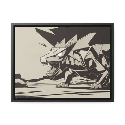 Raging Stone Guardian - Gallery Canvas Wraps, Horizontal Frame