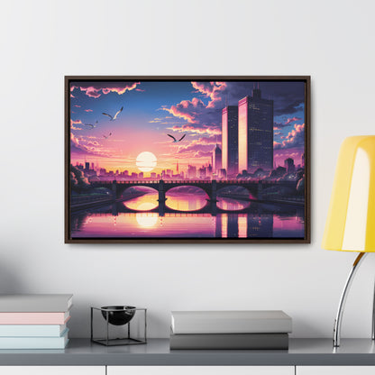 Twilight Reflections - Gallery Canvas Wraps, Horizontal Frame